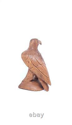 Wooden Hand carved Eagle Vintage Eagle Flying Eagle Home Decor