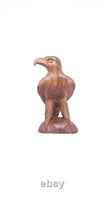 Wooden Hand carved Eagle Vintage Eagle Flying Eagle Home Decor