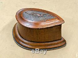 Ww1 Rfc Propeller Wooden Desk Top Box. Hand Made With Carved Eagle Insignia
