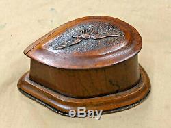 Ww1 Rfc Propeller Wooden Desk Top Box. Hand Made With Carved Eagle Insignia
