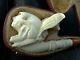 Xlarge Special Carved Skull&eagle Meerschaum Pipe Handcarved By Cpw #f23